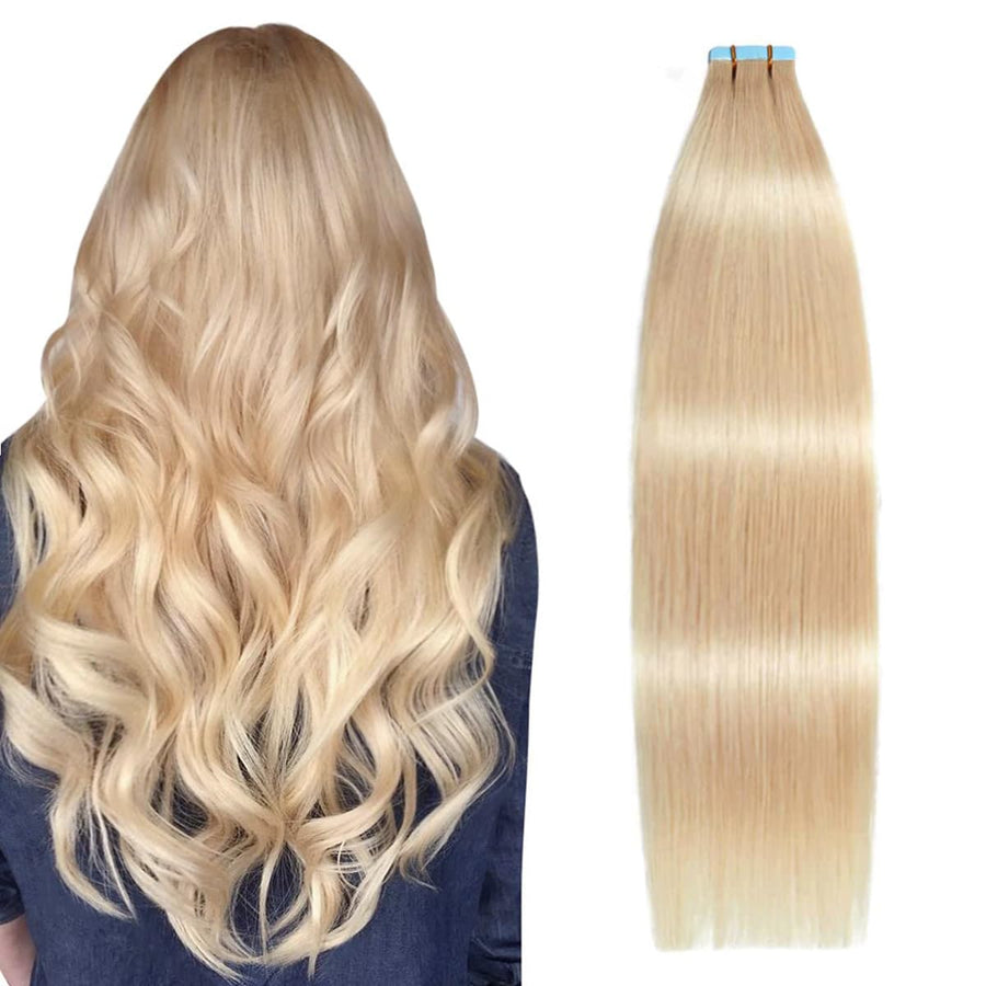 Light Blonde (#16) Tape-In Hair Extensions | 20Pcs