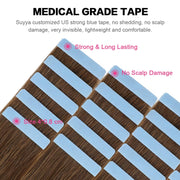 Chestnut Brown (#6) Tape-In Hair Extensions | 20Pcs