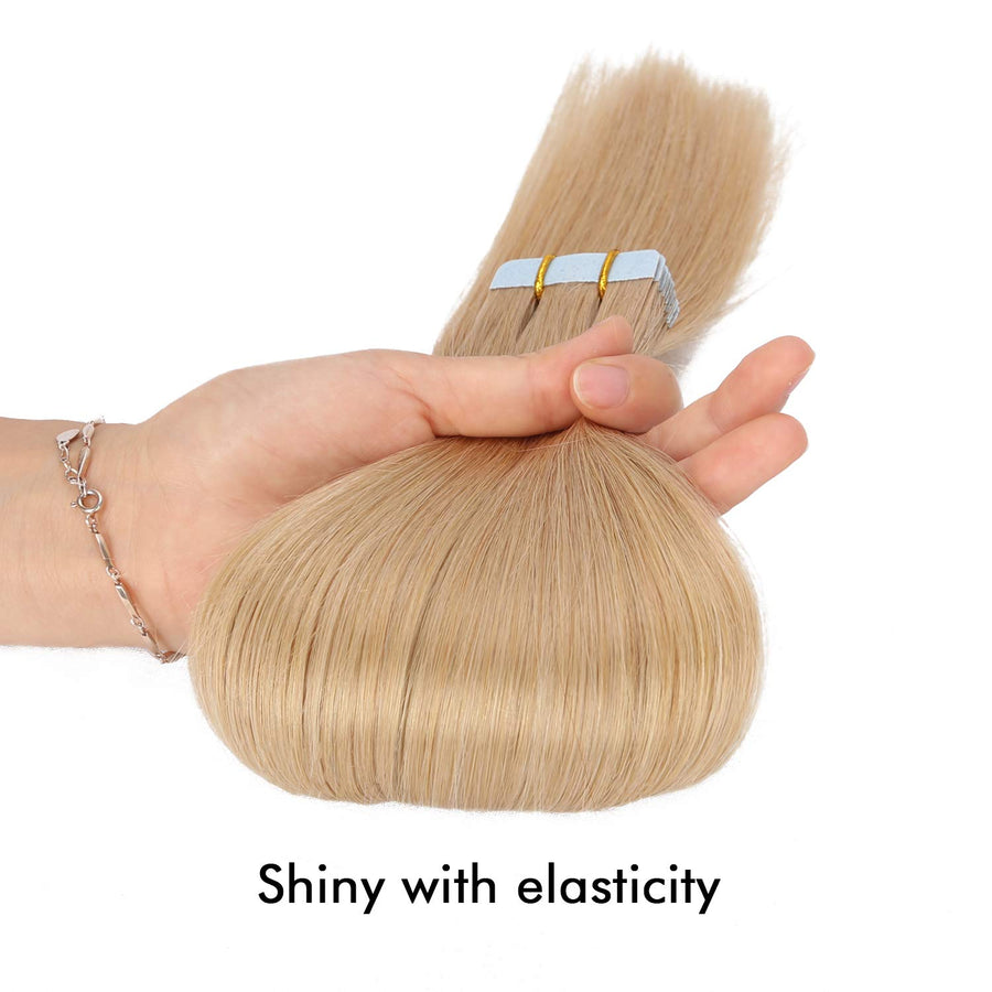 Light Blonde (#16) Tape-In Hair Extensions | 20Pcs