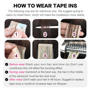 Burgundy (#99J) Tape-In Hair Extensions | 20Pcs