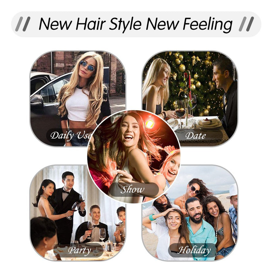 Light Brown (#8) Tape-In Hair Extensions | 20Pcs