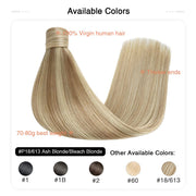 Ash Blonde / Bleach Blonde Balayage (#P18/613) Wrap Around Ponytail Extension