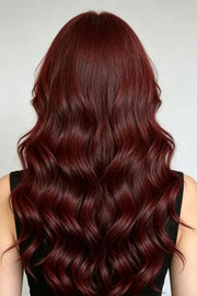 SUYYA Invisible Tape ins Remy Human Hair Extensions Burgundy (#99J) 20Pcs