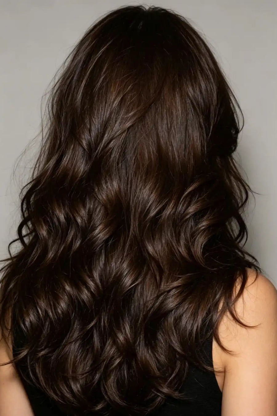 Suyya Remy Human 8Pcs Seamless Darkest Brown (#2) Clip In Hair Extensions