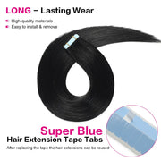 SUYYA Invisible Tape in Hair Extensions Jet Black (#1)