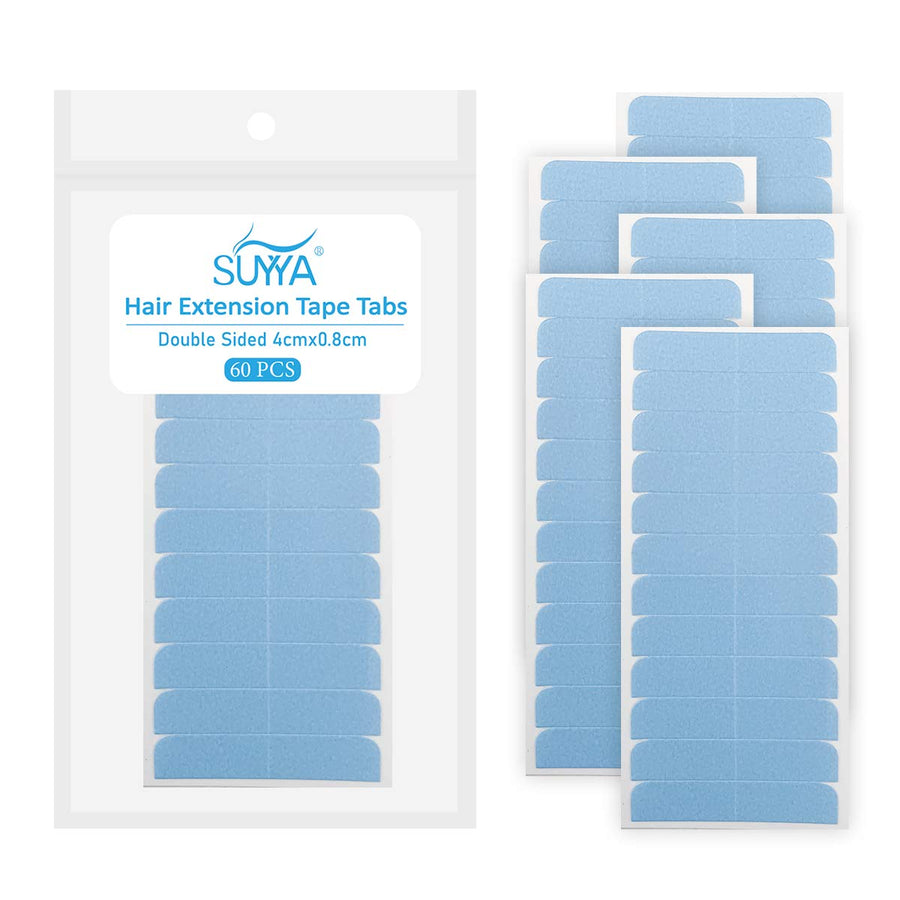Hair Extension Replacement Tape Tabs 60/120/180pcs – Double-Sided (4x0.8cm)