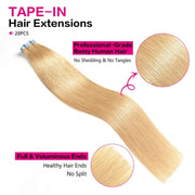 SUYYA Light Blonde (#16) Tape-In Hair Extensions | 20Pcs