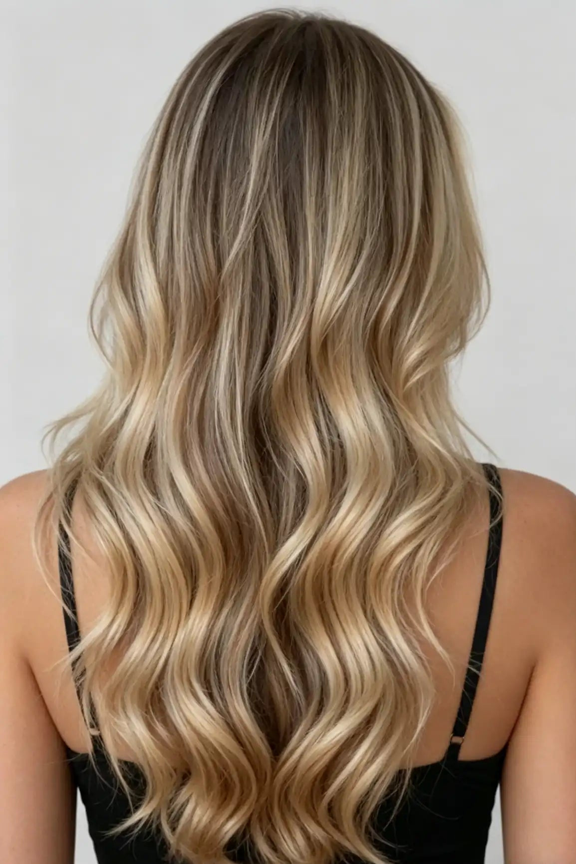 SUYYA Chocolate Brown / Bleach Blonde / Chestnut Brown Balayage (#P6/613/T4) Tape-In Hair Extensions | 20Pcs