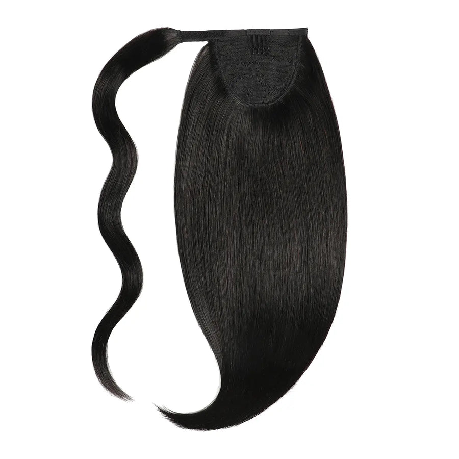 Natural Black (#1B) Wrap Around Ponytail Extension