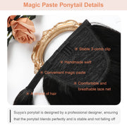Jet Black (#1) Wrap Around Ponytail Extension
