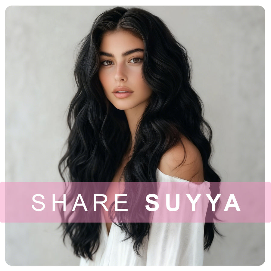 Jet Black (#1) Clip In Hair Extensions