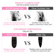 Jet Black (#1) Clip In Hair Extensions