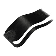 Jet Black (#1) Wrap Around Ponytail Extension