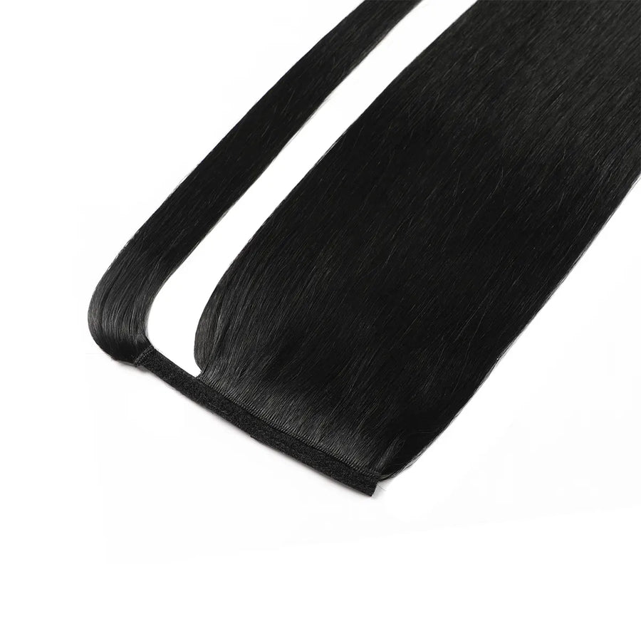 Jet Black (#1) Wrap Around Ponytail Extension