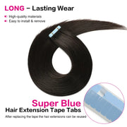 SUYYA Invisible Tape in Hair Extensions Natural Black (#1B)