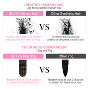 Natural Black / Chestnut Brown Balayage (#P1B/6/T1B) Clip In Hair Extensions