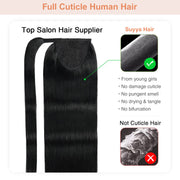 Natural Black (#1B) Wrap Around Ponytail Extension