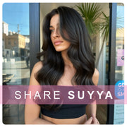 Natural Black (#1B) Clip In Hair Extensions