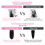 Natural Black (#1B) Clip In Hair Extensions