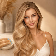 SUYYA Tape-In Hair Extensions 20Pcs Strawberry Blonde / Bleach Blonde Balayage (#P27/613)