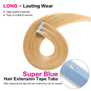 SUYYA Invisible Tape ins (#P27/613) Strawberry Blonde / Bleach Blonde Balayage  Hair Extensions