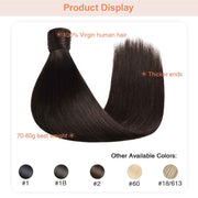 Darkest Brown (#2) Wrap Around Ponytail Extension