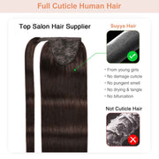 Darkest Brown (#2) Wrap Around Ponytail Extension