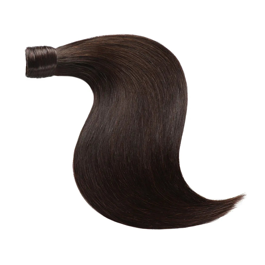 Darkest Brown (#2) Wrap Around Ponytail Extension