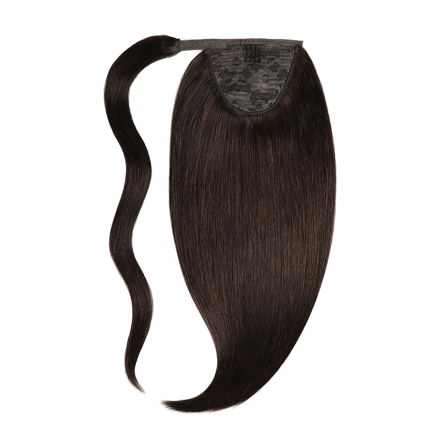 Darkest Brown (#2) Wrap Around Ponytail Extension