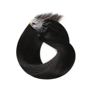 Natural Black (#1B) Micro Loop Hair Extensions