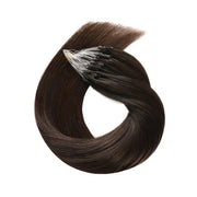 Darkest Brown (#2) Micro Loop Hair Extensions