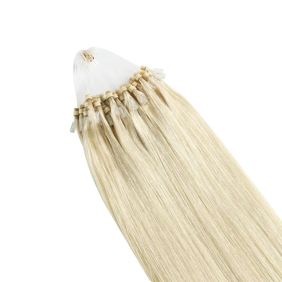 Platinum Blonde (#60) Micro Loop Hair Extensions