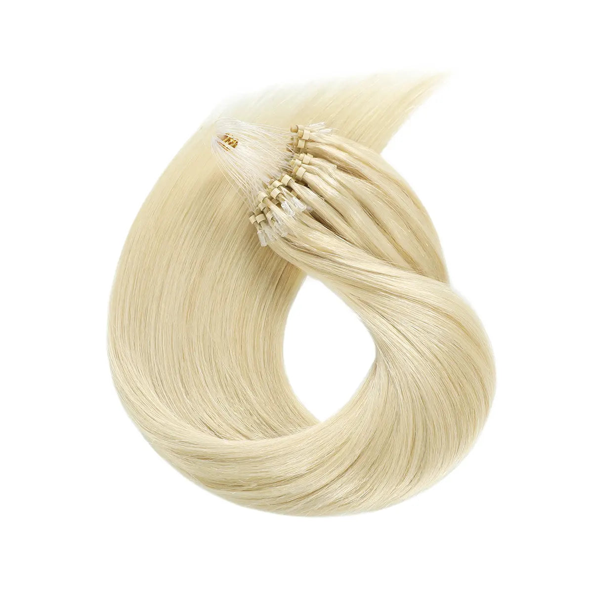 Platinum Blonde (#60) Micro Loop Hair Extensions