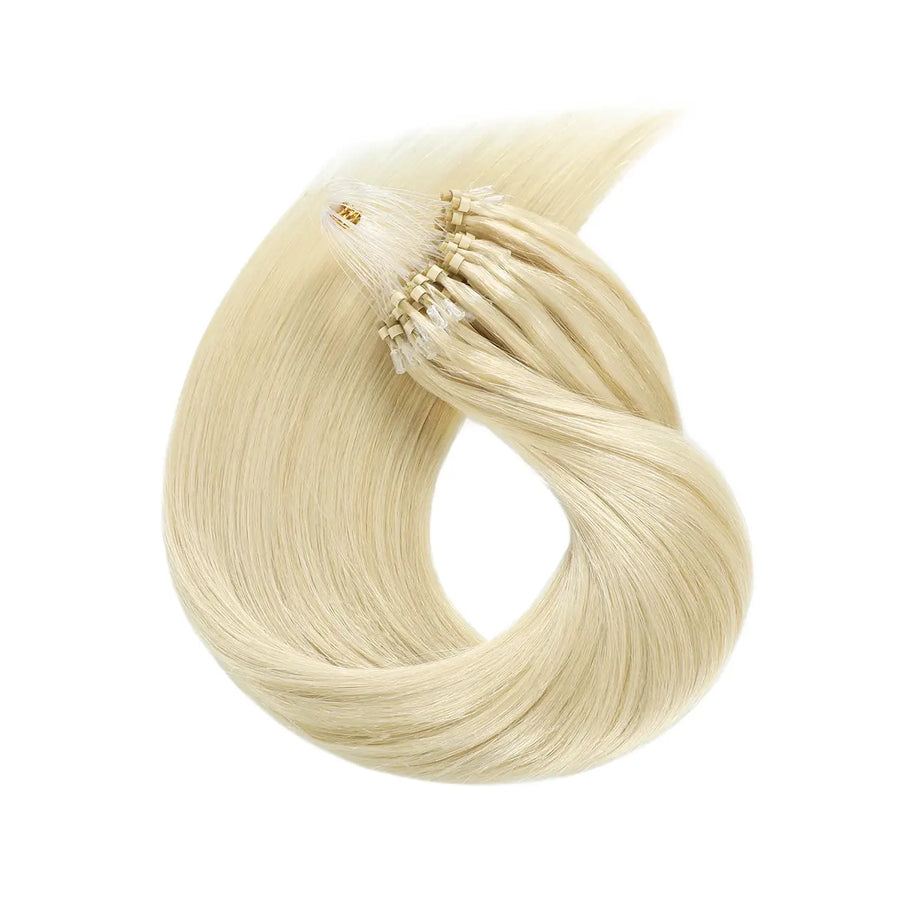 Platinum Blonde (#60) Micro Loop Hair Extensions