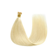 SUYYA Virgin Human Hair Prebonded I Tip Extensions Stick Tip Cold Fusion Hair Platinum Blonde (#60)