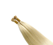 SUYYA Virgin Human Hair Prebonded I Tip Extensions Stick Tip Cold Fusion Hair Platinum Blonde (#60)