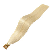 SUYYA Virgin Human Hair Prebonded I Tip Extensionsr Stick Tip Cold Fusion Hair Bleach Blonde (#613)
