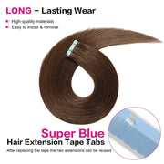 SUYYA Invisible Tape ins (#4) Chocolate Brown Hair Extensions 20Pcs