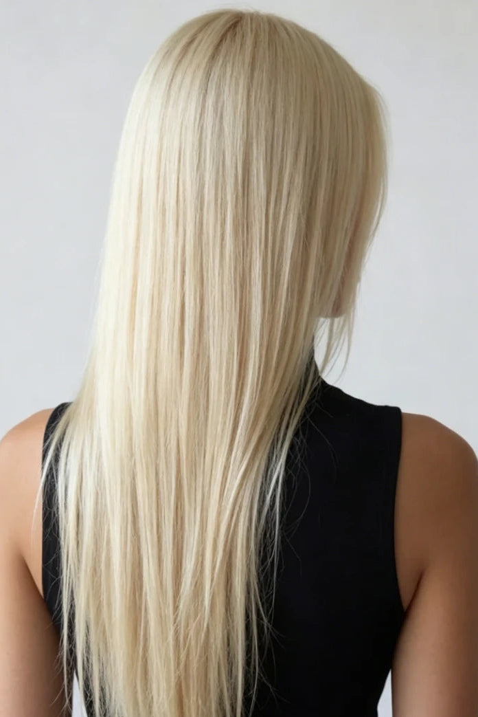 SUYYA Butterfly Weft Hair Extensions Human Hair Platinum Blonde (#60)