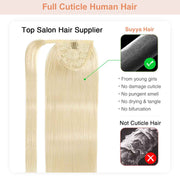 Platinum Blonde (#60) Wrap Around Ponytail Extension