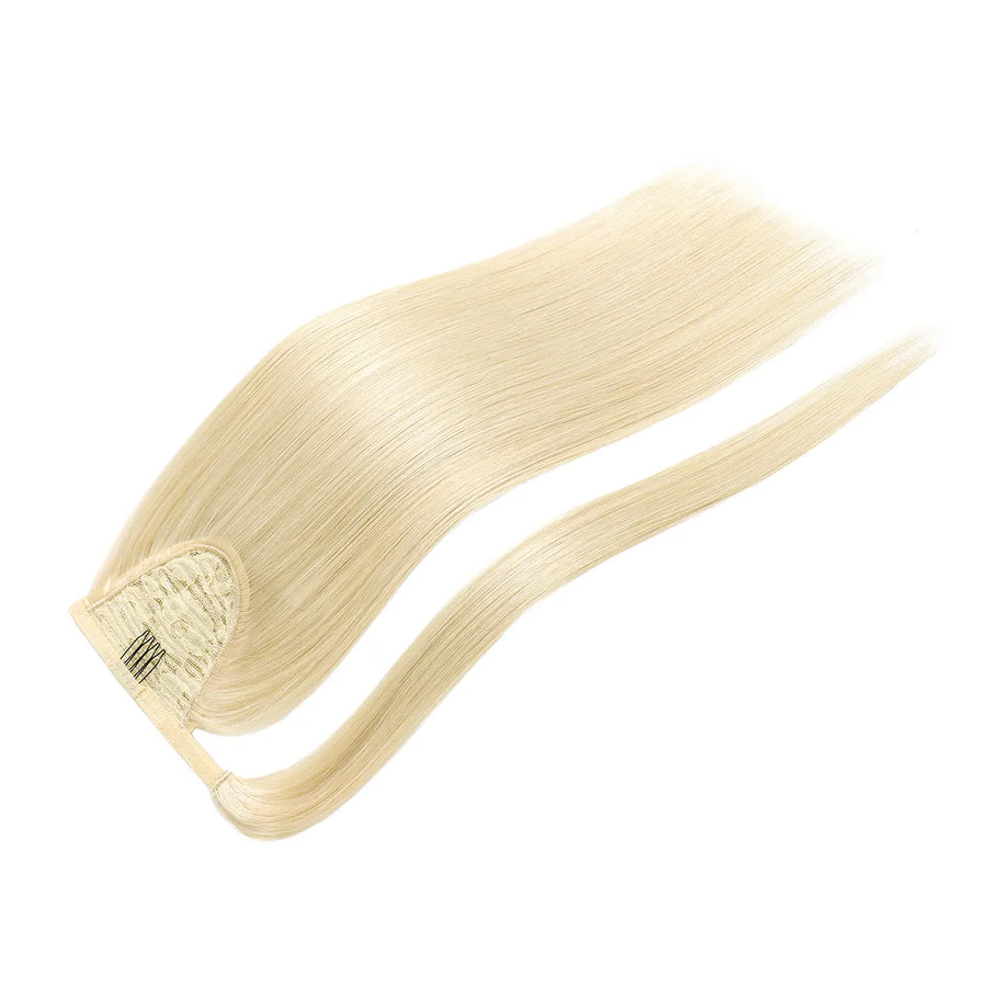 Platinum Blonde (#60) Wrap Around Ponytail Extension