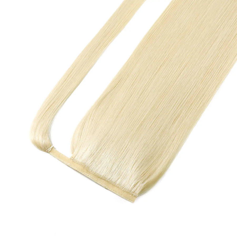 Platinum Blonde (#60) Wrap Around Ponytail Extension