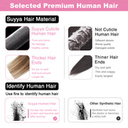 Darkest Brown / Chestnut Brown / Light Blonde Balayage (#P6/16/T2) Tape-In Hair Extensions | 20Pcs