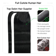 Jet Black (#1) Wrap Around Ponytail Extension