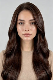 Suyya Chocolate Brown (#4) Clip In Hair Extensions