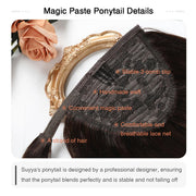Darkest Brown (#2) Wrap Around Ponytail Extension