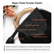 Jet Black (#1) Wrap Around Ponytail Extension