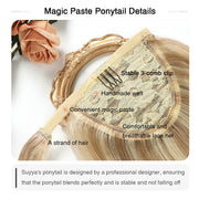 Ash Blonde / Bleach Blonde Balayage (#P18/613) Wrap Around Ponytail Extension