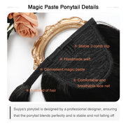 Natural Black (#1B) Wrap Around Ponytail Extension
