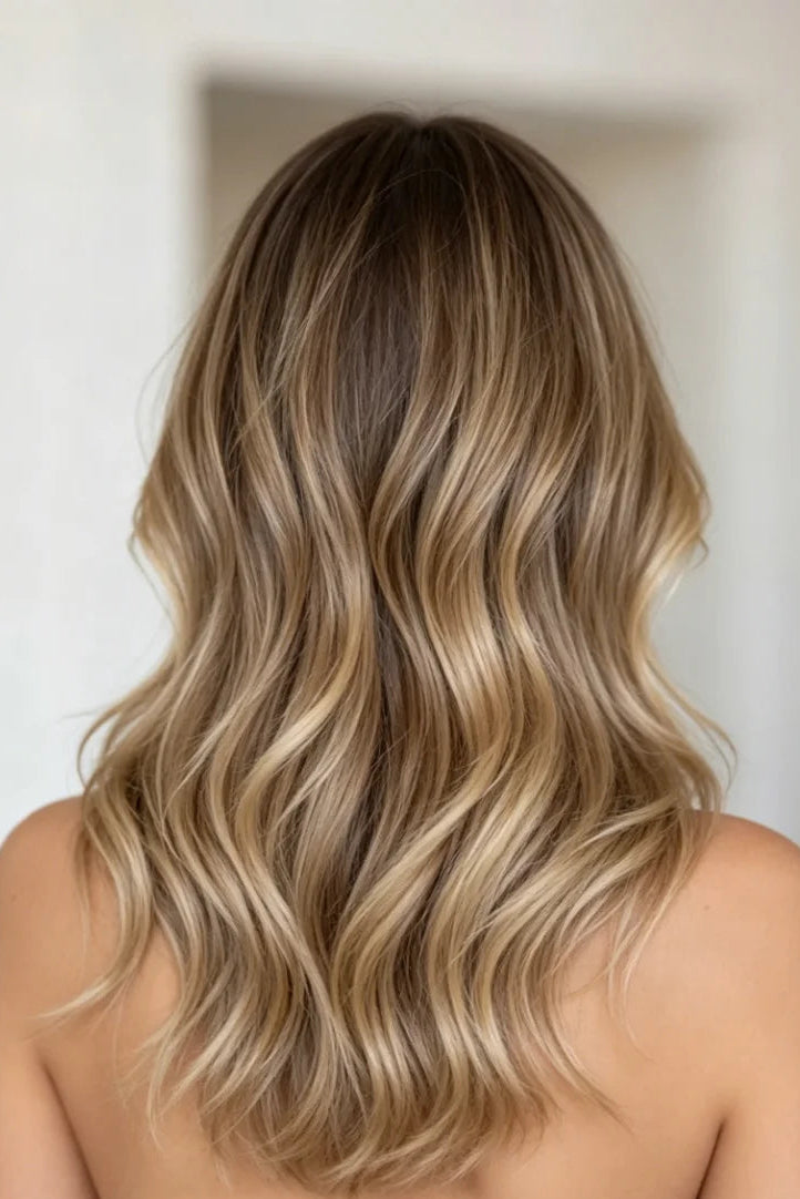 SUYYA Invisible Tape ins (#P18/613) Ash Blonde / Bleach Blonde Balayage Hair Extensions